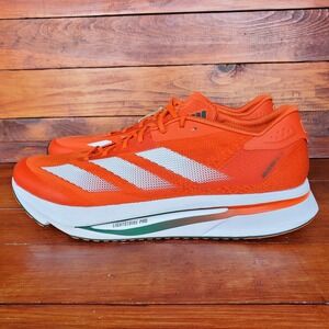 Adidas Adizero SL2 Miami Hurricanes Shoes Men 14 Orange Collegiate Pack JQ0240